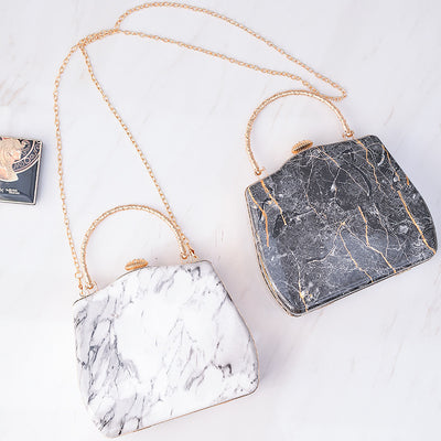 Fashion Simple Ladies Marble Crossbody Bag