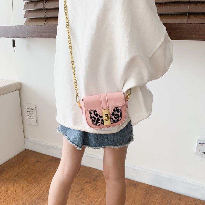 Simple patent leather mini crossbody bag